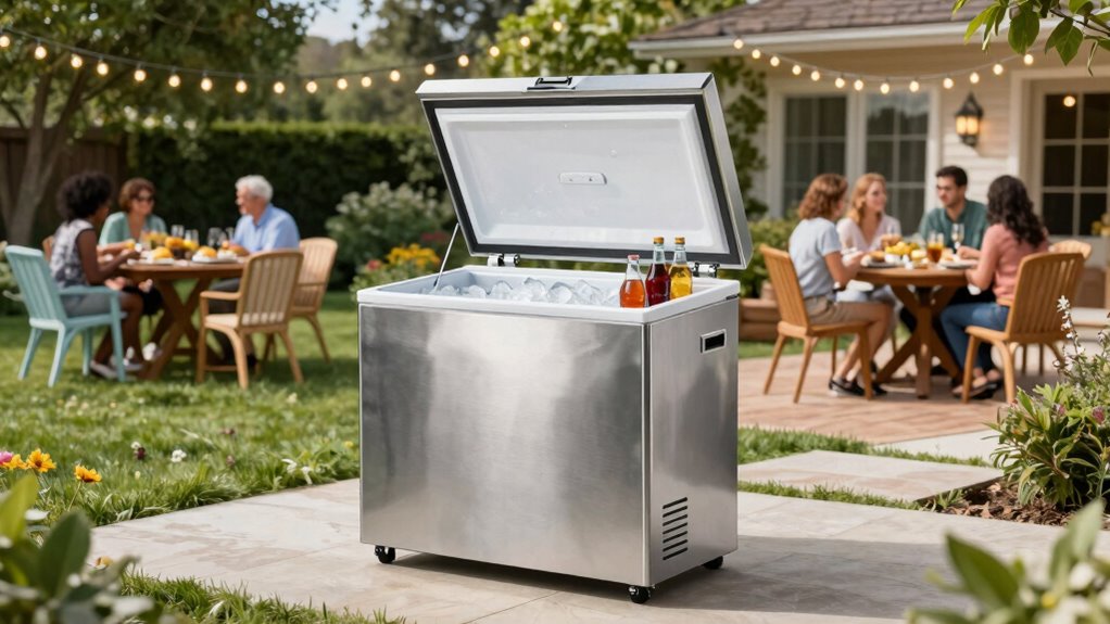 outdoor freezers for hosting