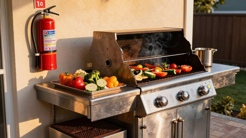 outdoor kitchen fire safety tips