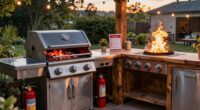 outdoor kitchen fire safety