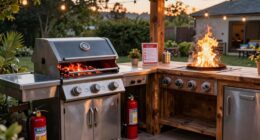 outdoor kitchen fire safety