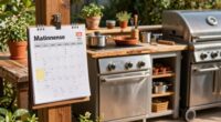 outdoor kitchen maintenance schedule