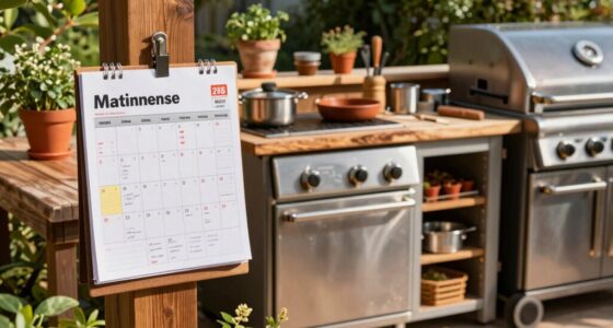 outdoor kitchen maintenance schedule