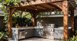outdoor kitchen pergola design