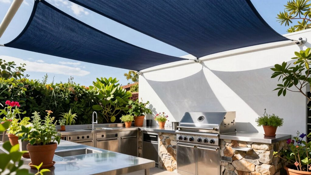 outdoor kitchen shade options