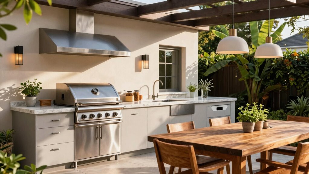 outdoor lighting enhances entertaining