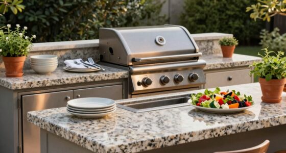 outdoor serving and grilling