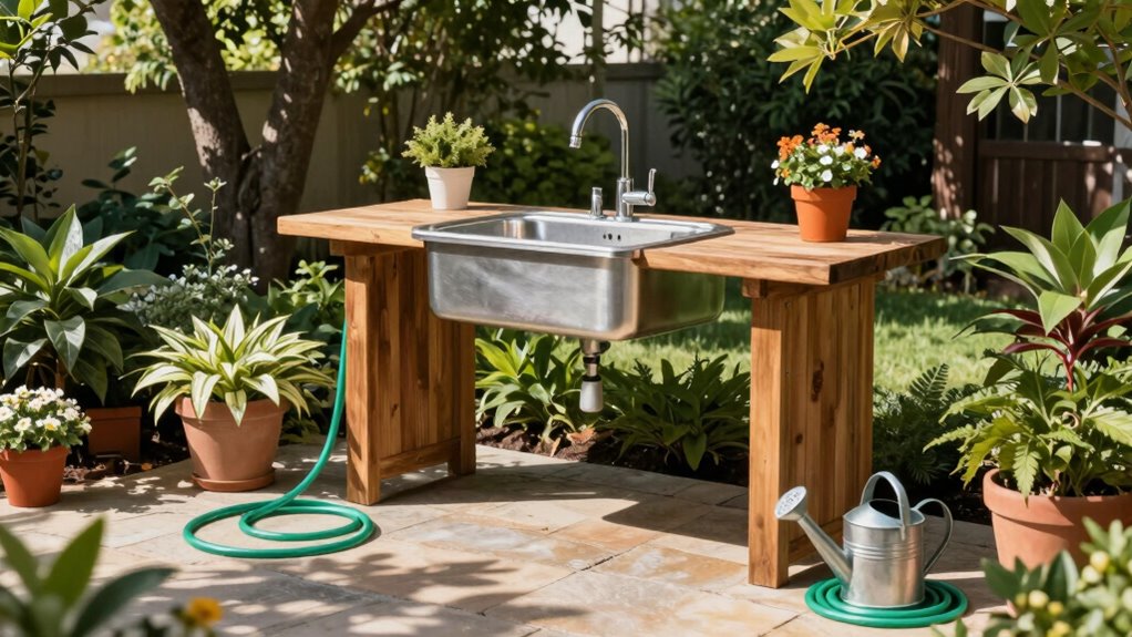 outdoor sink for convenience