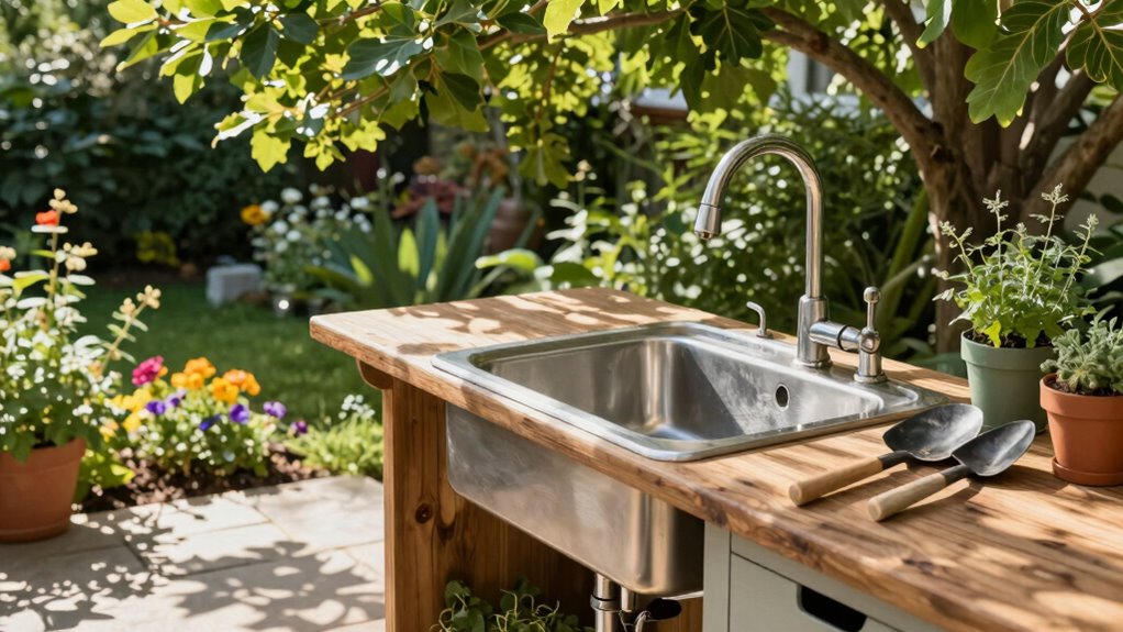 outdoor sink installation considerations