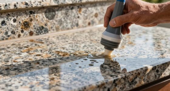 outdoor stone sealing routine