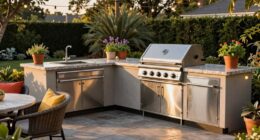 overlooked outdoor kitchen details
