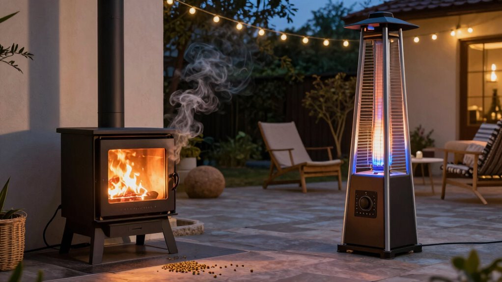 pellet versus gas heating