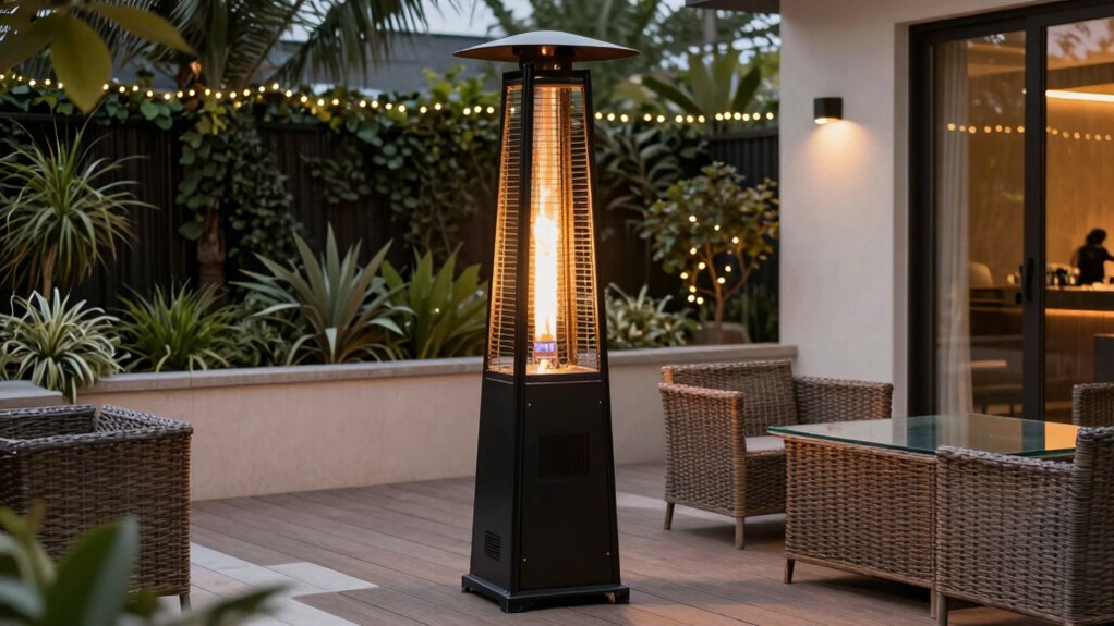 portable energy efficient outdoor heating