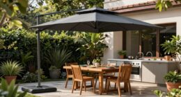 position umbrellas near zones