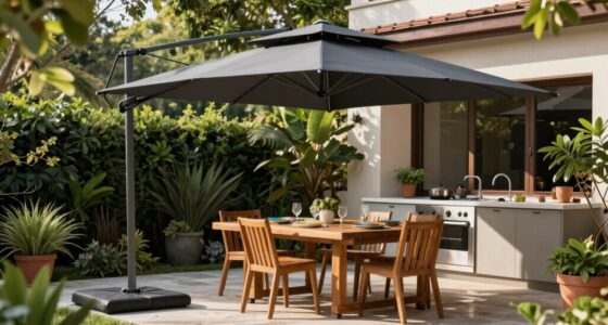 position umbrellas near zones