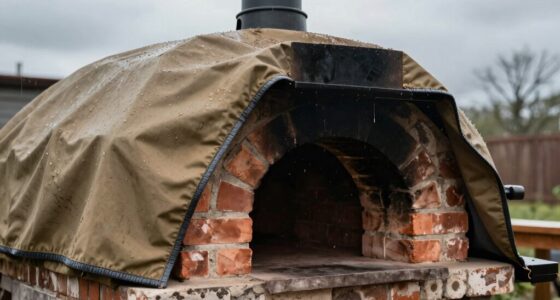 protects oven from weather