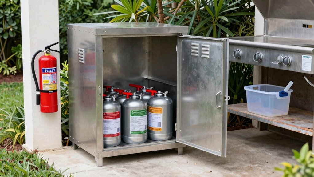 safe outdoor fuel storage
