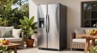 small outdoor fridge suitable