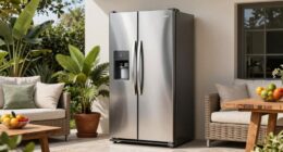 small outdoor fridge suitable