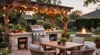 transform outdoor kitchen into gathering spot