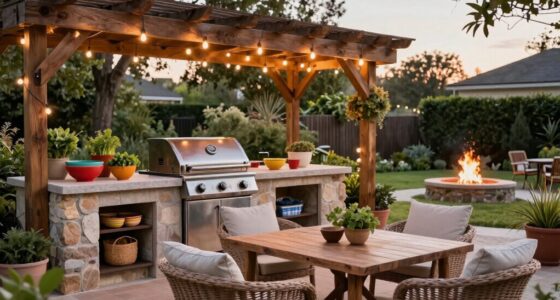 transform outdoor kitchen into gathering spot