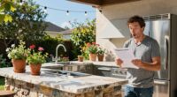 unexpected outdoor kitchen permits