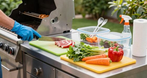 use separate utensils and surfaces