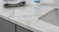using harsh cleaning chemicals
