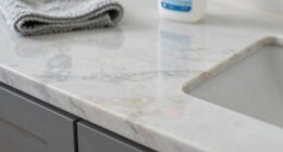 using harsh cleaning chemicals