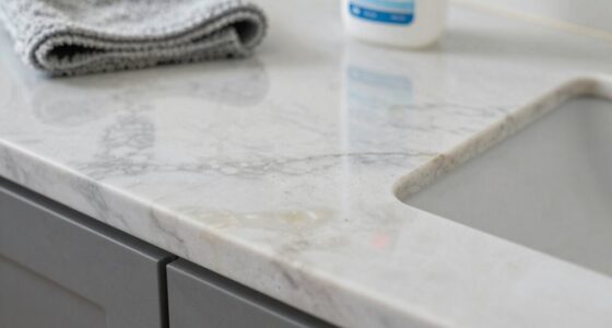 using harsh cleaning chemicals