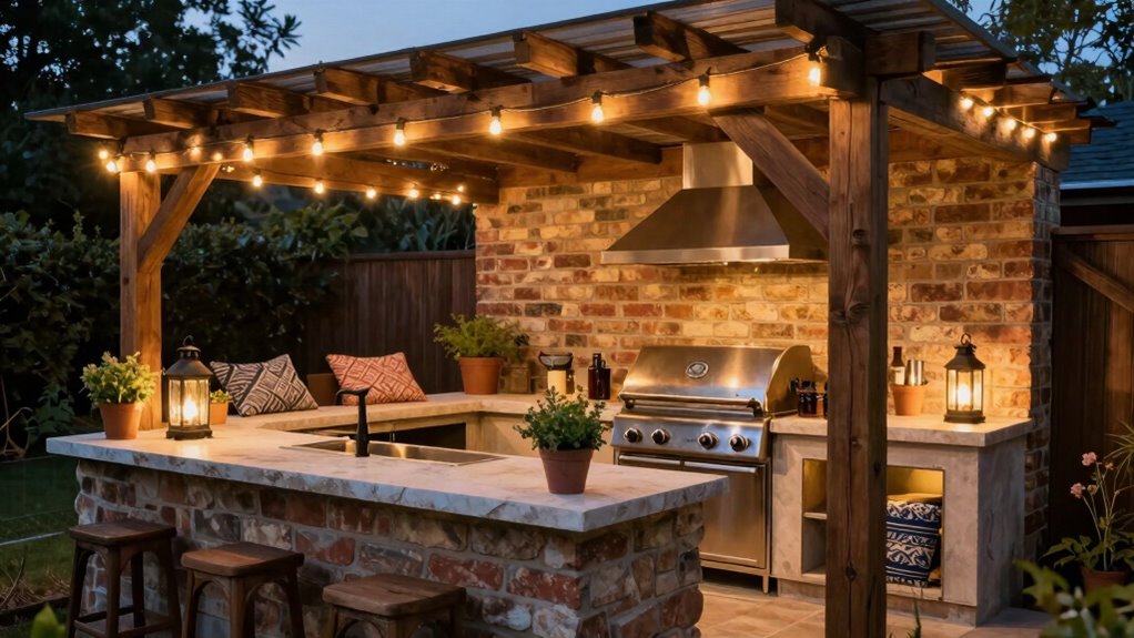 warm inviting outdoor space