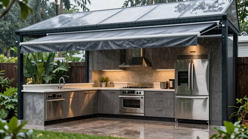 weatherproof outdoor kitchen essentials