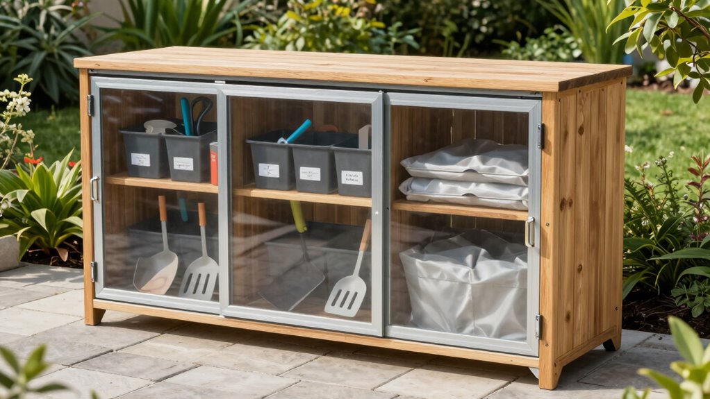 weatherproof outdoor storage organization