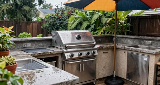 wet weather outdoor kitchen safety