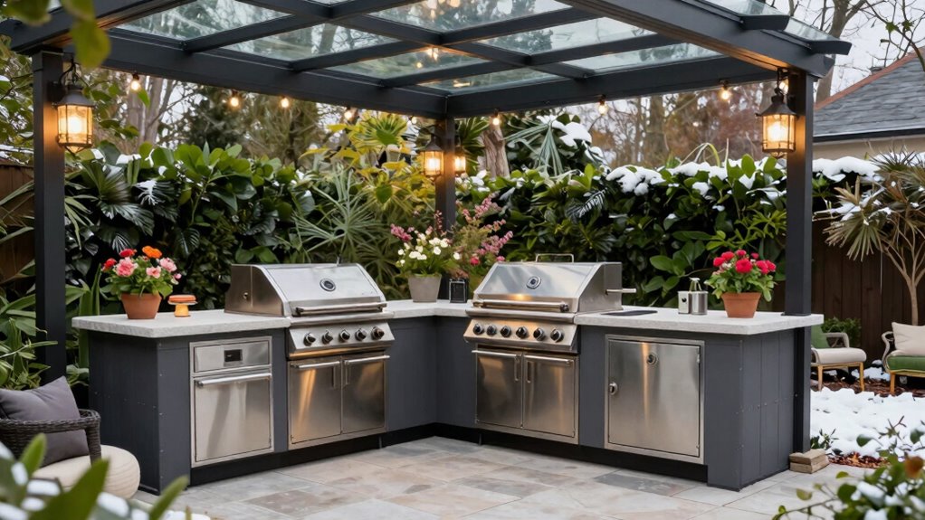 year round outdoor kitchen design