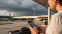 Texas storms prompt canceled flights as north-east heatwave comes to a close