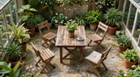 An “Unusable and Overgrown” Yard Got a Dreamy Patio Redo with DIY Furniture