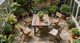 An “Unusable and Overgrown” Yard Got a Dreamy Patio Redo with DIY Furniture