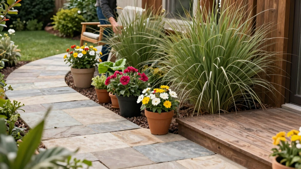 9 Clever Landscape-Design Tricks To Make A Boxy Backyard Feel Big And Beautiful