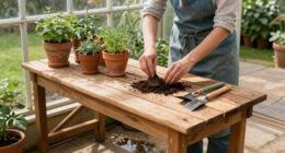 This Wooden Potting Bench From Amazon Looks Far More Expensive Than It Is – It’s So Beautiful, I’d Even Style It Indoors